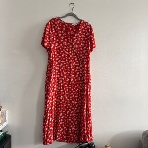 Madewell floral midi dress, size 16